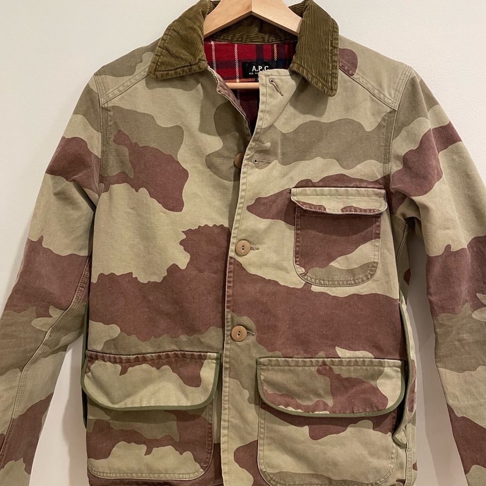 A.P.C. Men's Brown and Tan Field Jacket